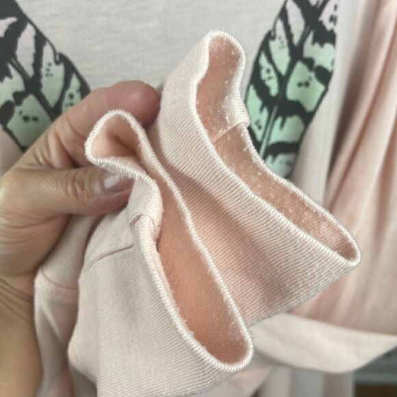 Wildfox Oversized Feather Print Boho Long Sleeve Shirt sz M - Picture 12 of 12